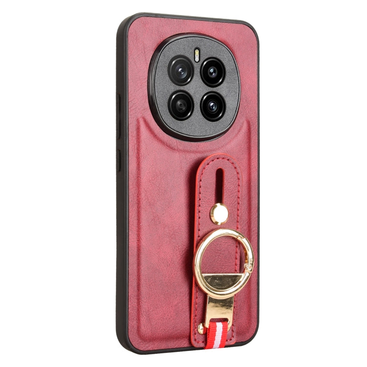 For Honor Magic7 Wristband Leather Back Phone Case