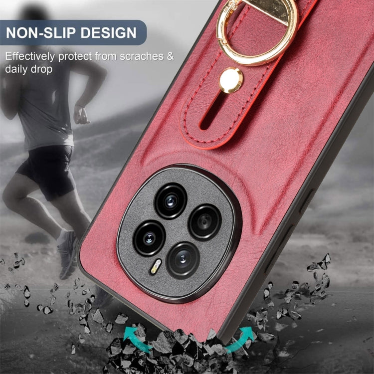 For Honor Magic7 Wristband Leather Back Phone Case