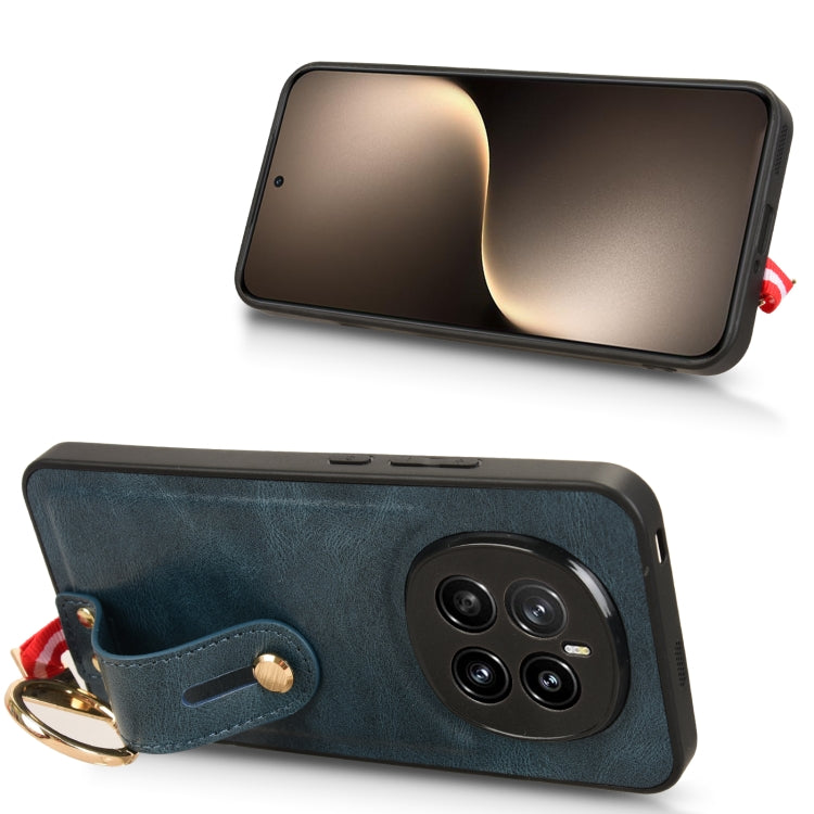 For Honor Magic7 Wristband Leather Back Phone Case