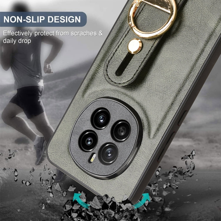 For Honor Magic7 Wristband Leather Back Phone Case