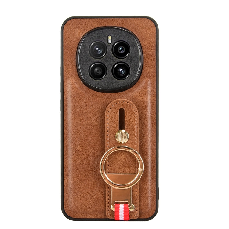 For Honor Magic7 Wristband Leather Back Phone Case