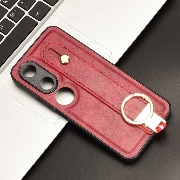 For Honor Play9C Wristband Leather Back Phone Case