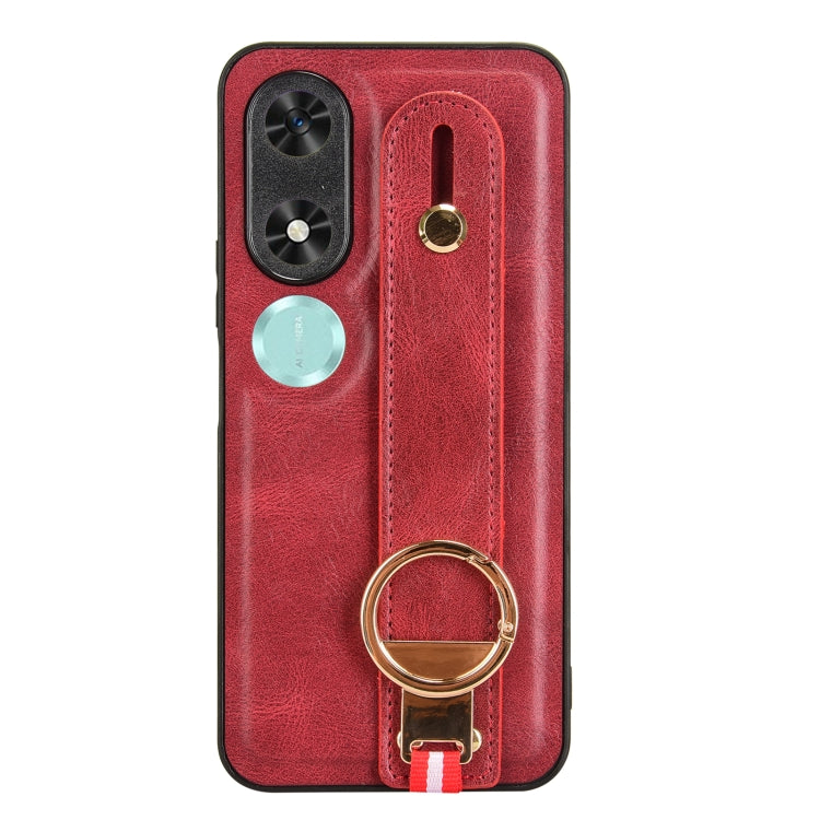 For Honor Play9C Wristband Leather Back Phone Case
