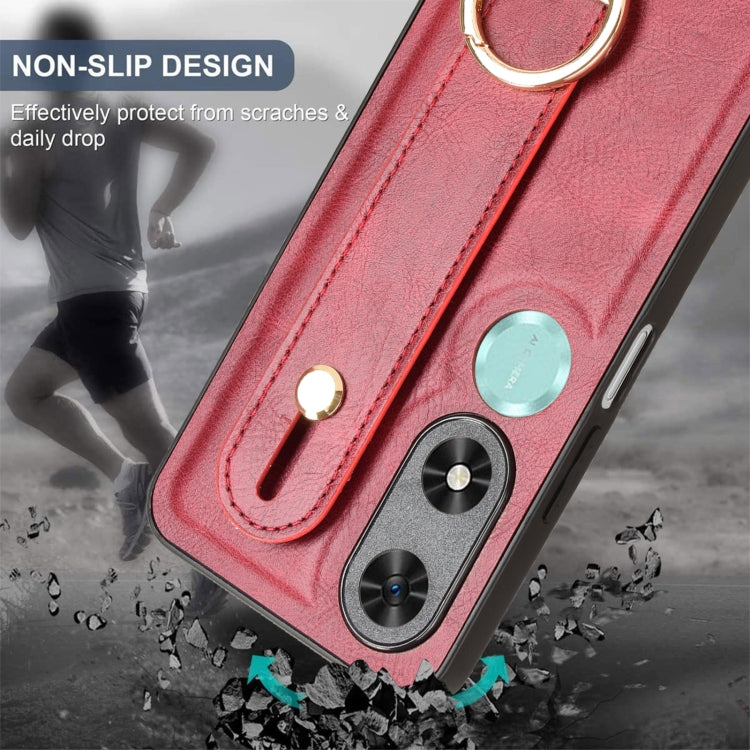 For Honor Play9C Wristband Leather Back Phone Case