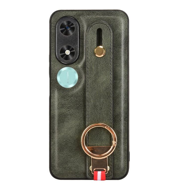 For Honor Play9C Wristband Leather Back Phone Case