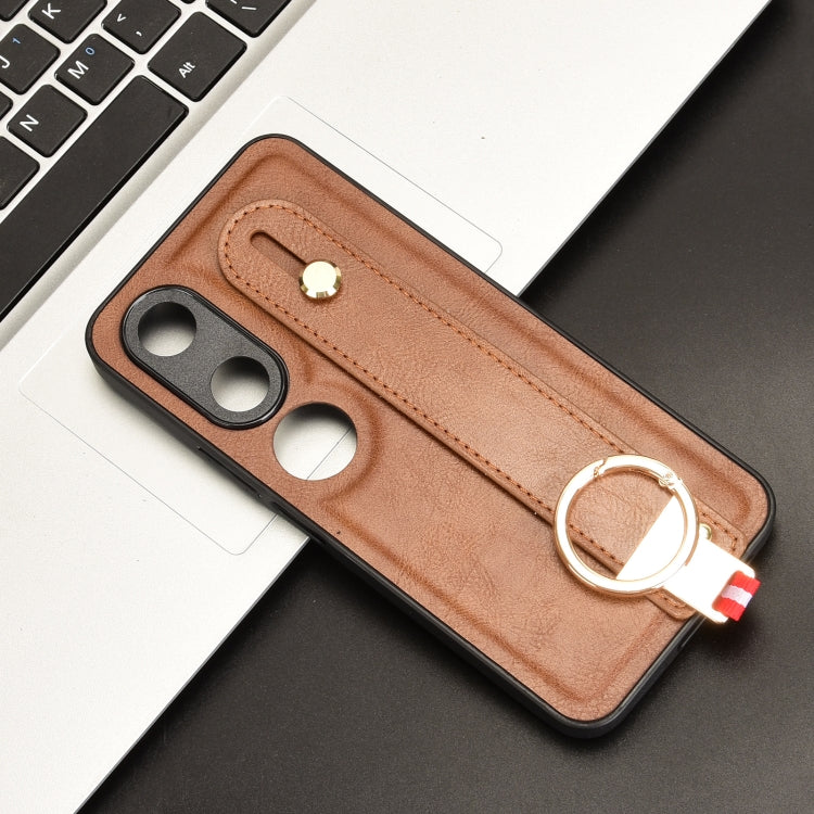 For Honor Play9C Wristband Leather Back Phone Case