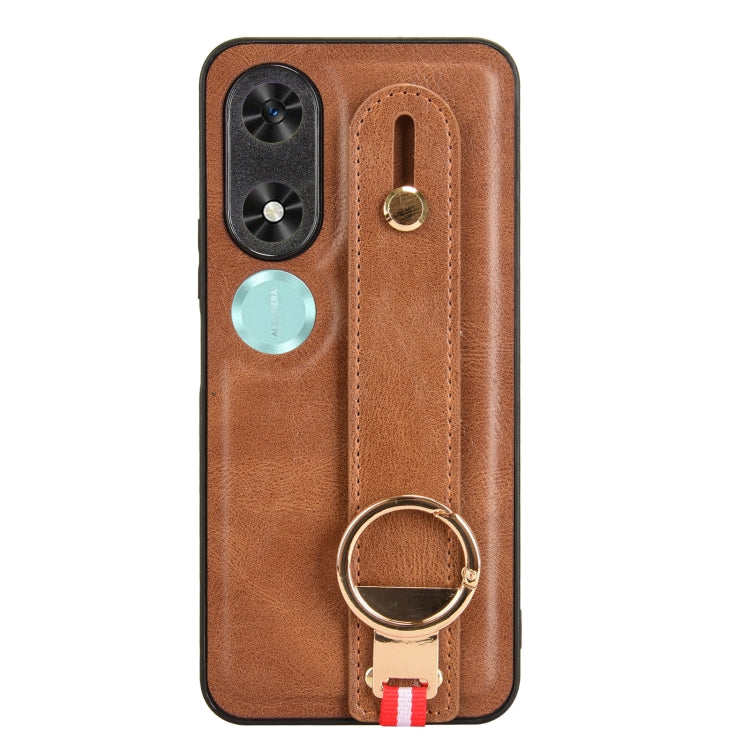 For Honor Play9C Wristband Leather Back Phone Case