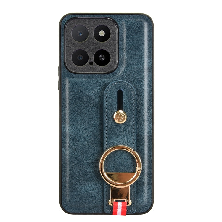 For Honor X5b 4G / X5b Plus 4G Wristband Leather Back Phone Case