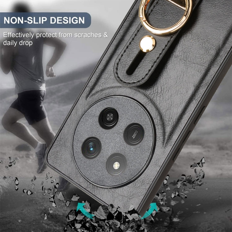 For Honor X60 Pro 5G / X9C 5G Wristband Leather Back Phone Case