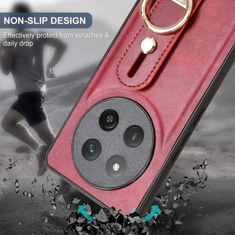 For Honor X60 Pro 5G / X9C 5G Wristband Leather Back Phone Case