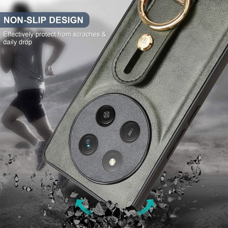 For Honor X60 Pro 5G / X9C 5G Wristband Leather Back Phone Case
