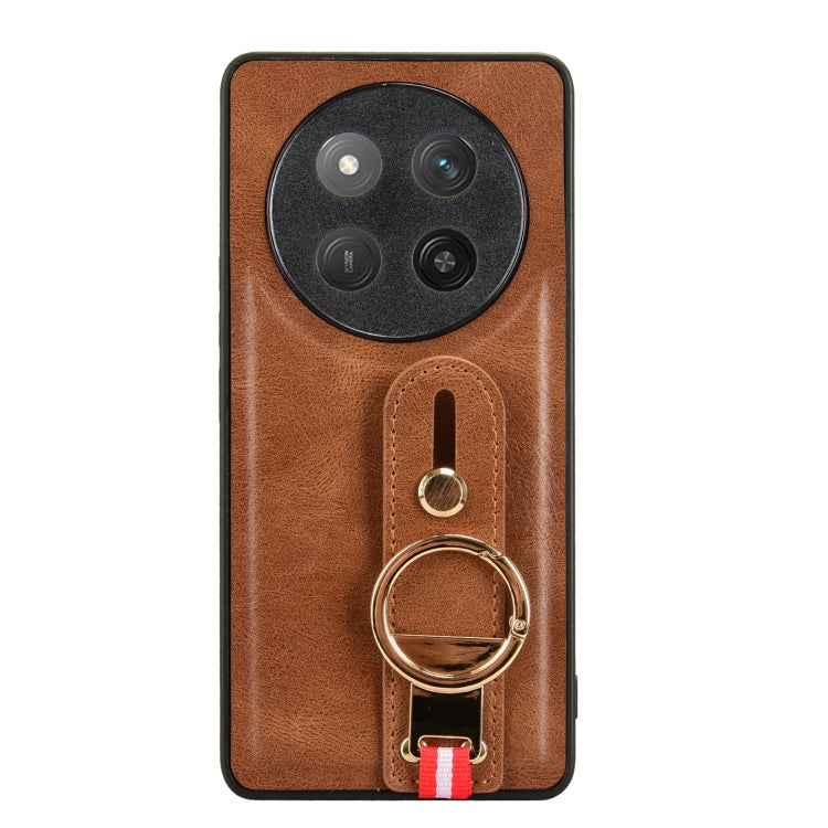 For Honor X60 Pro 5G / X9C 5G Wristband Leather Back Phone Case