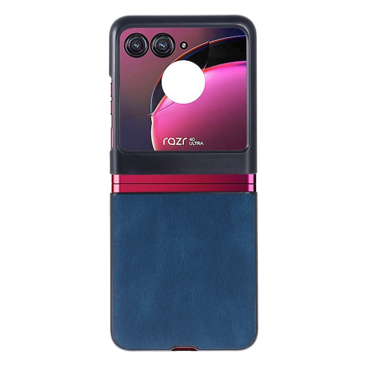 For Motorola Razr 40 Ultra Classic Leather PC Phone Case