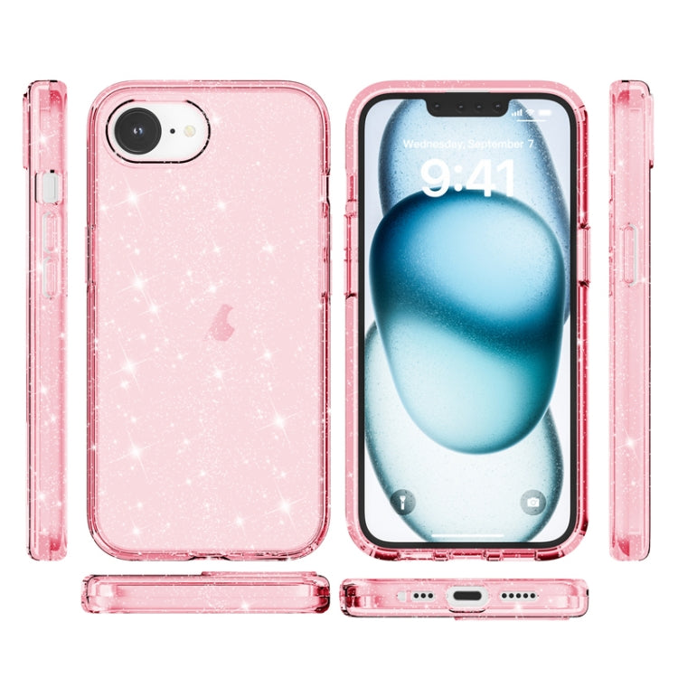 For iPhone 17e / 16e Shockproof Terminator Glitter Powder Phone Case