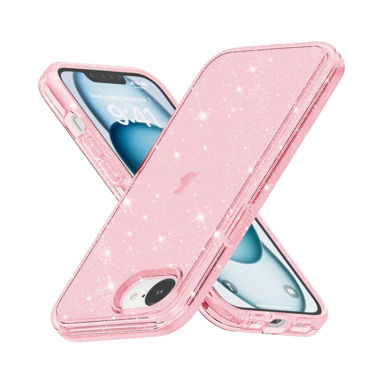 For iPhone 17e / 16e Shockproof Terminator Glitter Powder Phone Case