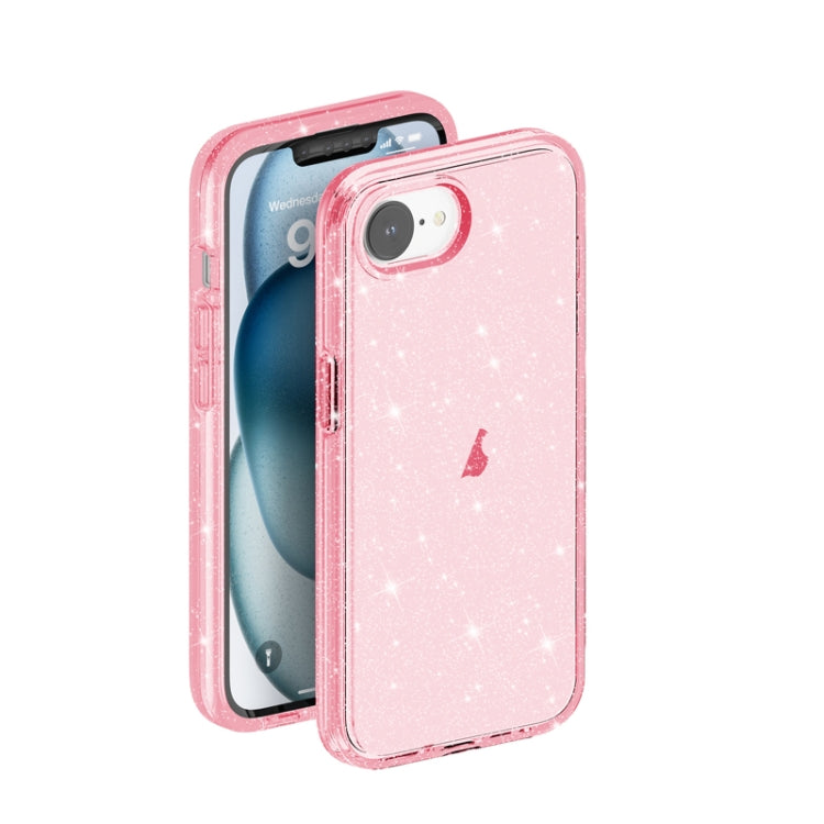 For iPhone 17e / 16e Shockproof Terminator Glitter Powder Phone Case