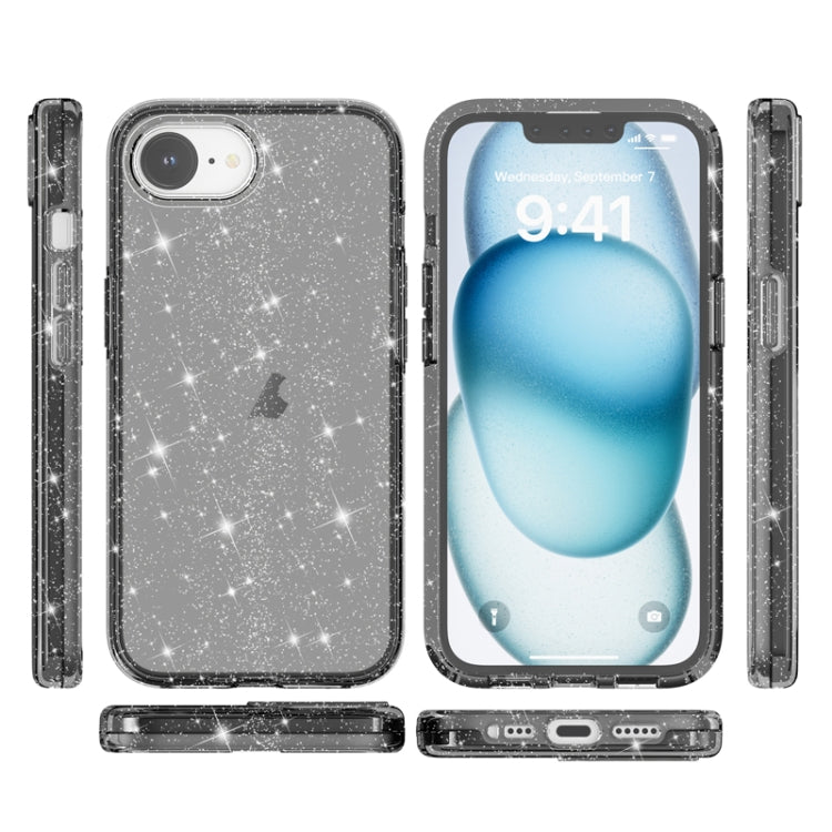 For iPhone 17e / 16e Shockproof Terminator Glitter Powder Phone Case
