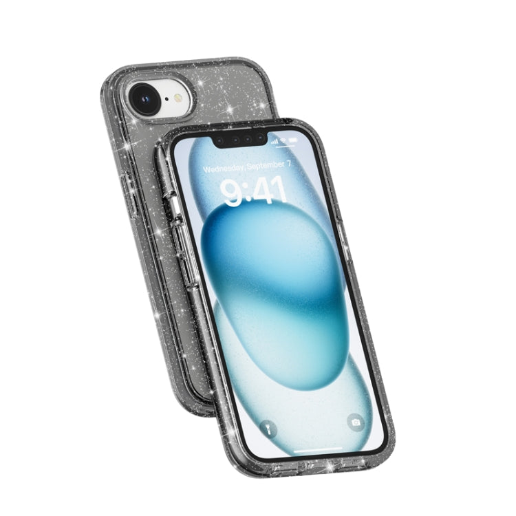 For iPhone 17e / 16e Shockproof Terminator Glitter Powder Phone Case