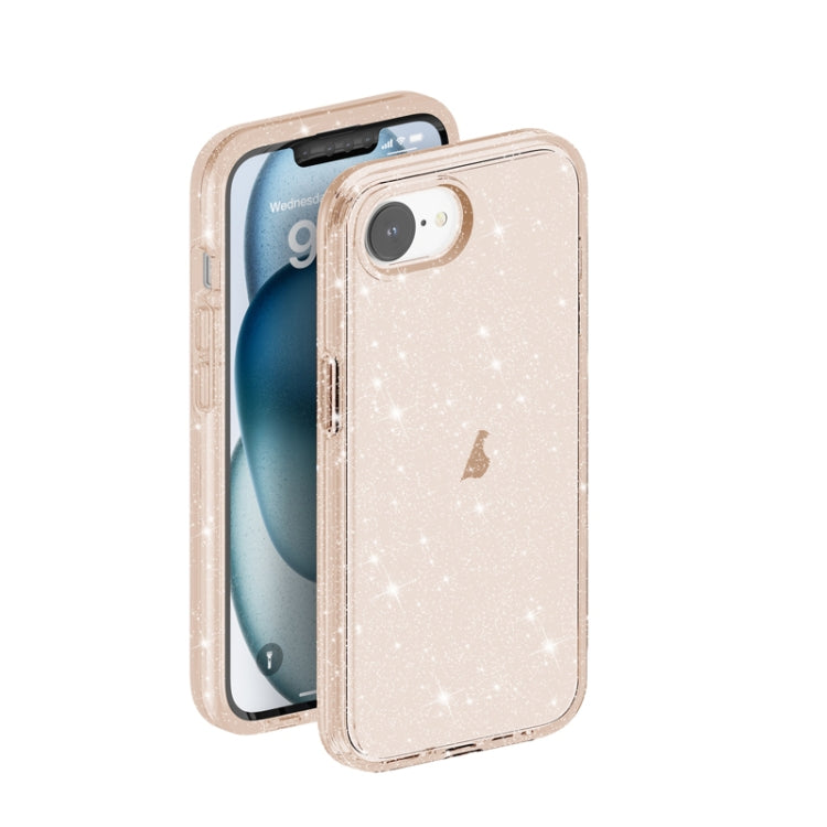 For iPhone 17e / 16e Shockproof Terminator Glitter Powder Phone Case
