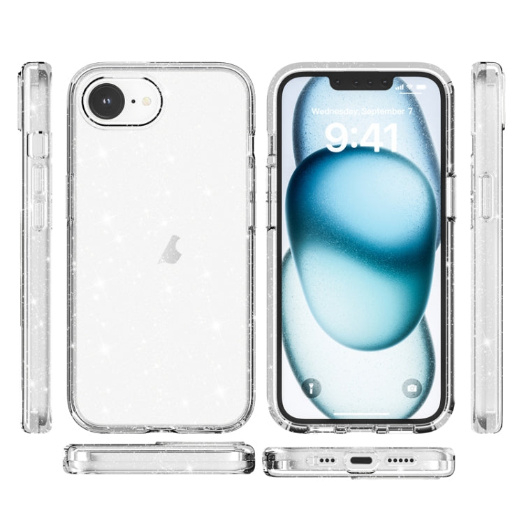 For iPhone 17e / 16e Shockproof Terminator Glitter Powder Phone Case