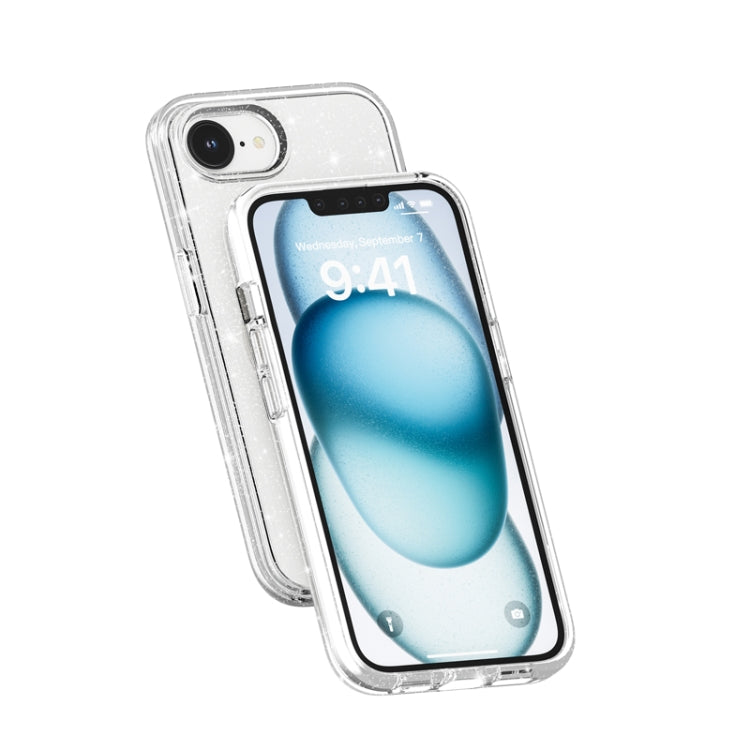 For iPhone 17e / 16e Shockproof Terminator Glitter Powder Phone Case