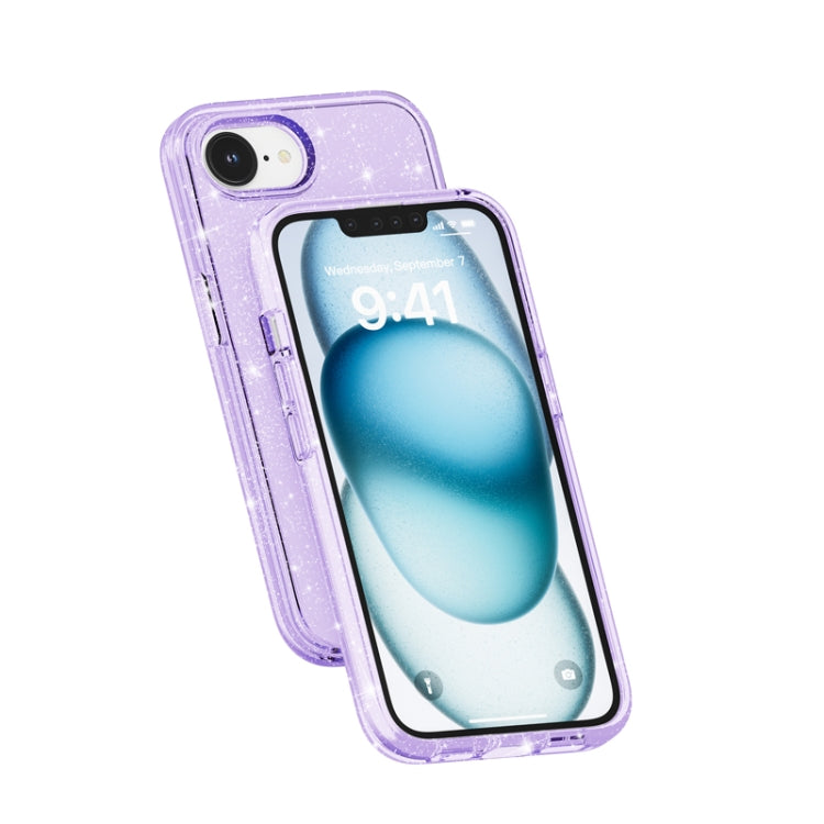 For iPhone 17e / 16e Shockproof Terminator Glitter Powder Phone Case