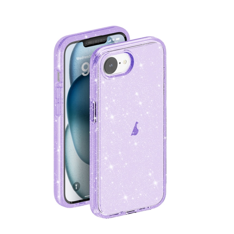For iPhone 17e / 16e Shockproof Terminator Glitter Powder Phone Case