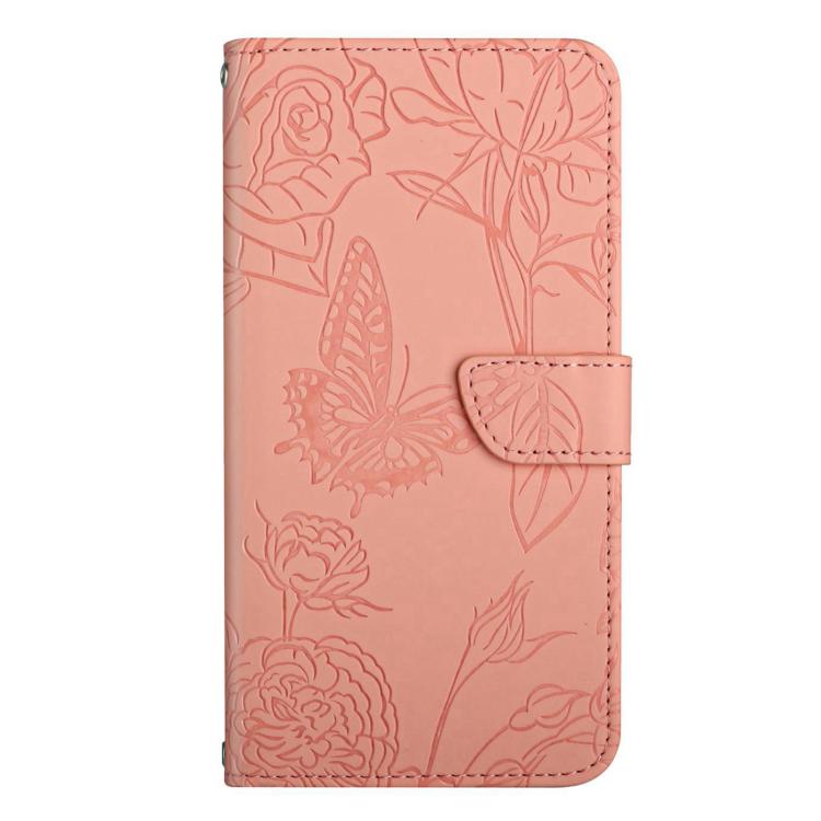 For OnePlus 13 Skin Feel Butterfly Peony Embossed Leather Phone Case