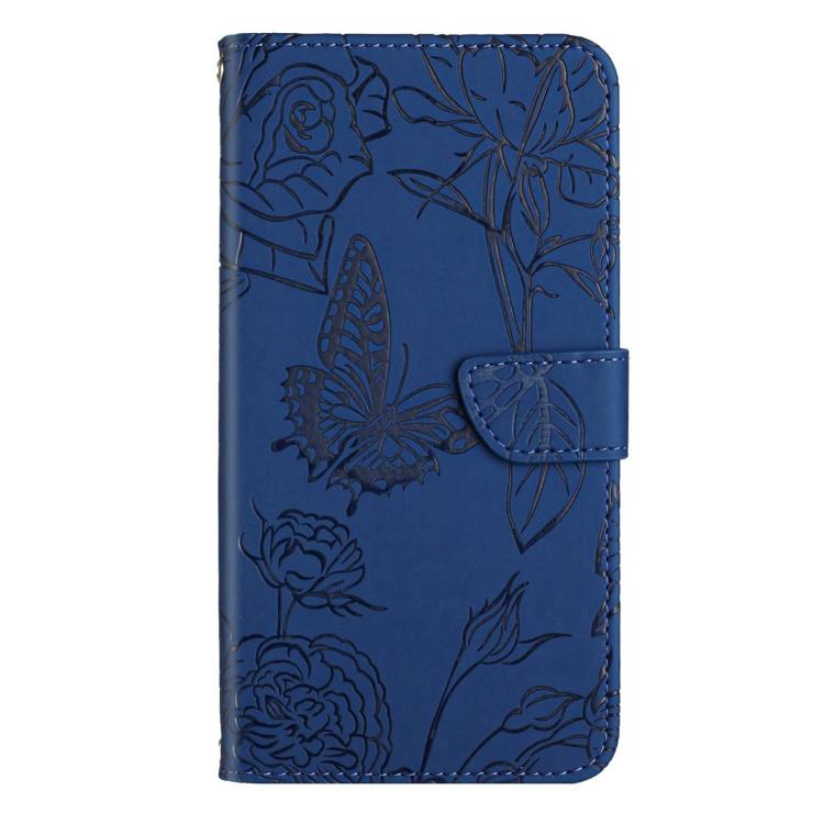 For OnePlus 13R Skin Feel Butterfly Peony Embossed Leather Phone Case