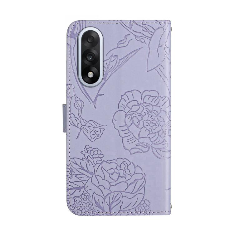For OnePlus Nord 5 5G / Ace 5 Ultra Skin Feel Butterfly Peony Embossed Leather Phone Case