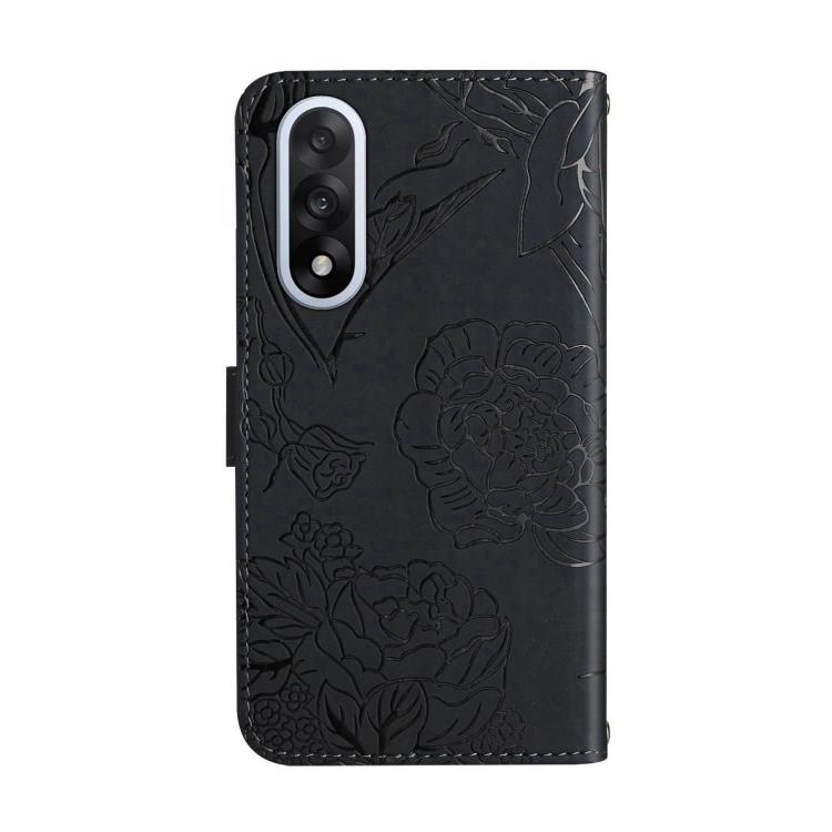 For OnePlus Nord 5 5G / Ace 5 Ultra Skin Feel Butterfly Peony Embossed Leather Phone Case
