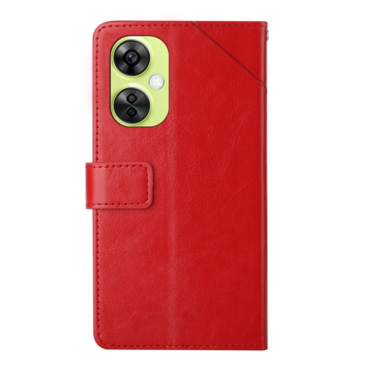 For OnePlus Nord CE 3 Lite Y-shaped Pattern Flip Leather Phone Case