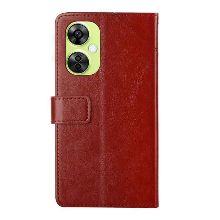For OnePlus Nord CE 3 Lite Y-shaped Pattern Flip Leather Phone Case
