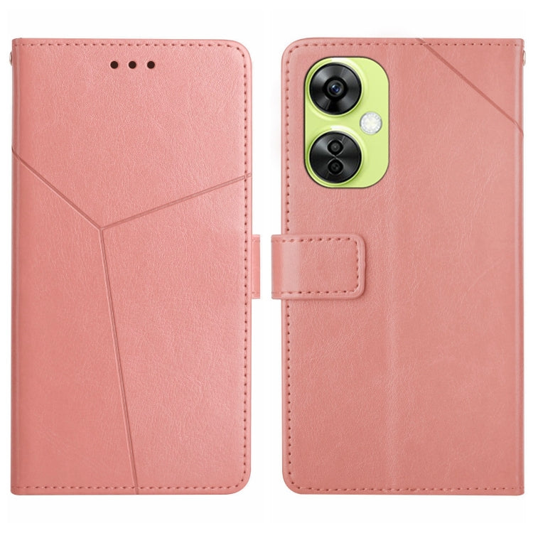 For OnePlus Nord CE 3 Lite Y-shaped Pattern Flip Leather Phone Case