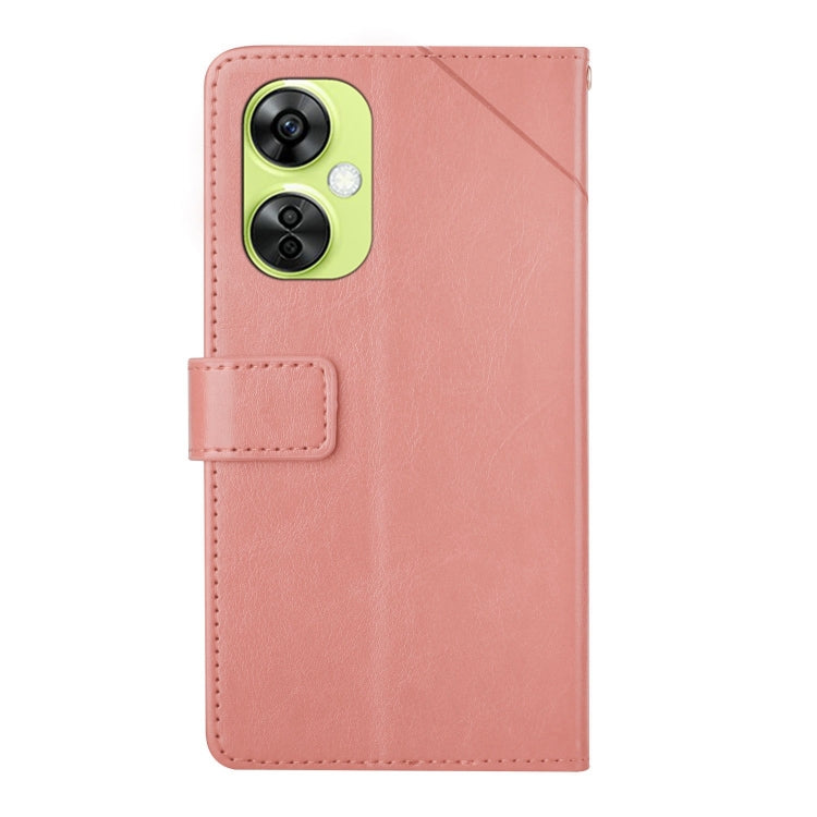 For OnePlus Nord CE 3 Lite Y-shaped Pattern Flip Leather Phone Case