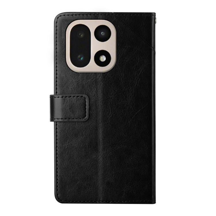 For OnePlus 15 5G Y-shaped Pattern Flip Leather Phone Case