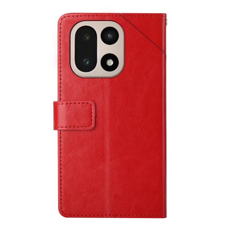 For OnePlus 15 5G Y-shaped Pattern Flip Leather Phone Case