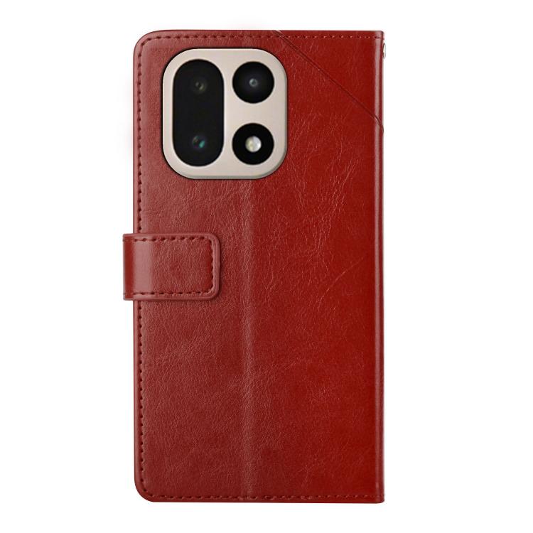 For OnePlus 15 5G Y-shaped Pattern Flip Leather Phone Case