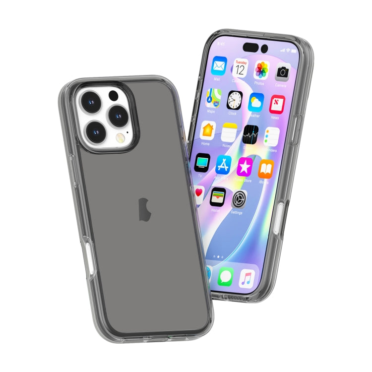 For iPhone 16 Pro Shockproof Terminator Transparent Phone Case