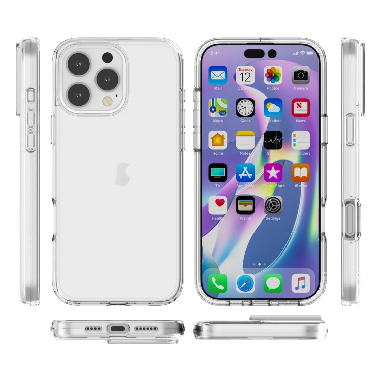 For iPhone 16 Pro Shockproof Terminator Transparent Phone Case