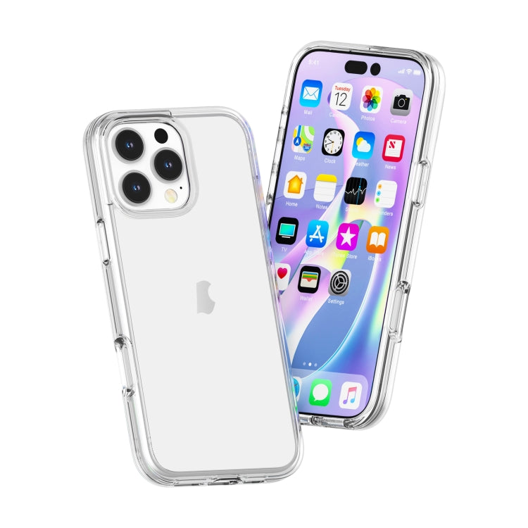 For iPhone 16 Pro Shockproof Terminator Transparent Phone Case