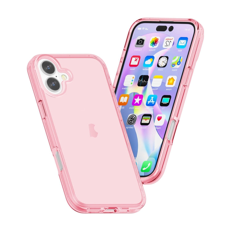 For iPhone 16 Plus Shockproof Terminator Transparent Phone Case