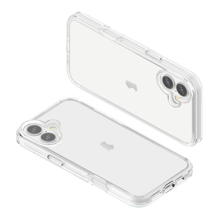 For iPhone 16 Plus Shockproof Terminator Transparent Phone Case