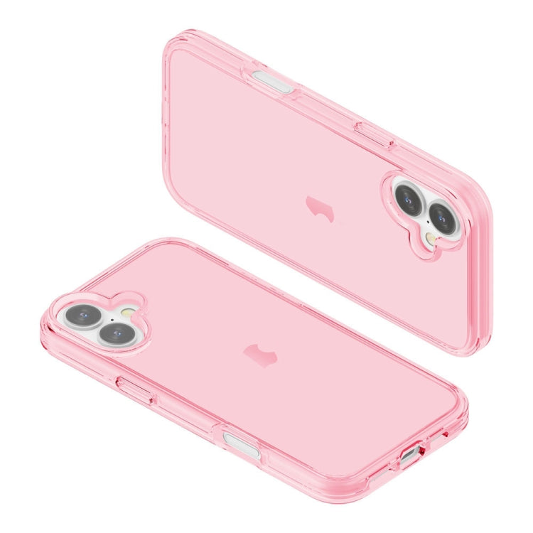 For iPhone 16 Shockproof Terminator Transparent Phone Case