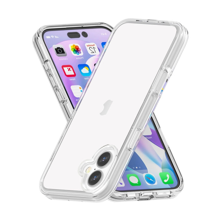 For iPhone 16 Shockproof Terminator Transparent Phone Case