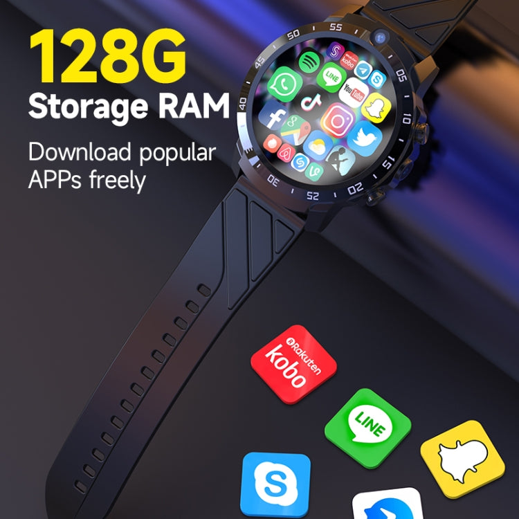 MT27 4G+64G 1.6 inch IP67 Waterproof 4G Android 8.1 Smart Watch Support Heart Rate / GPS, Type: