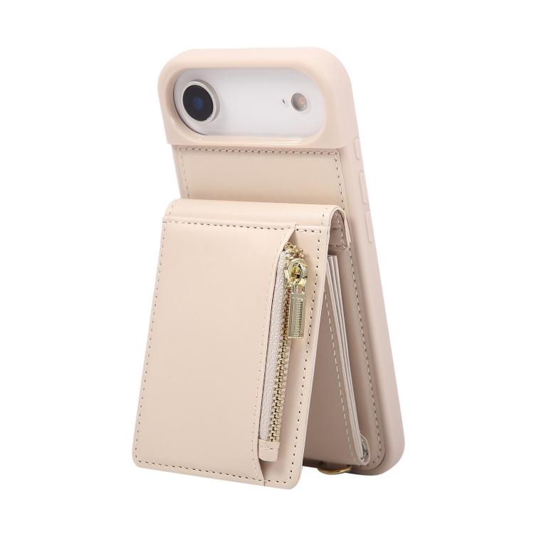 For iPhone Air Crossbody Lanyard Zipper Wallet Leather Phone Case