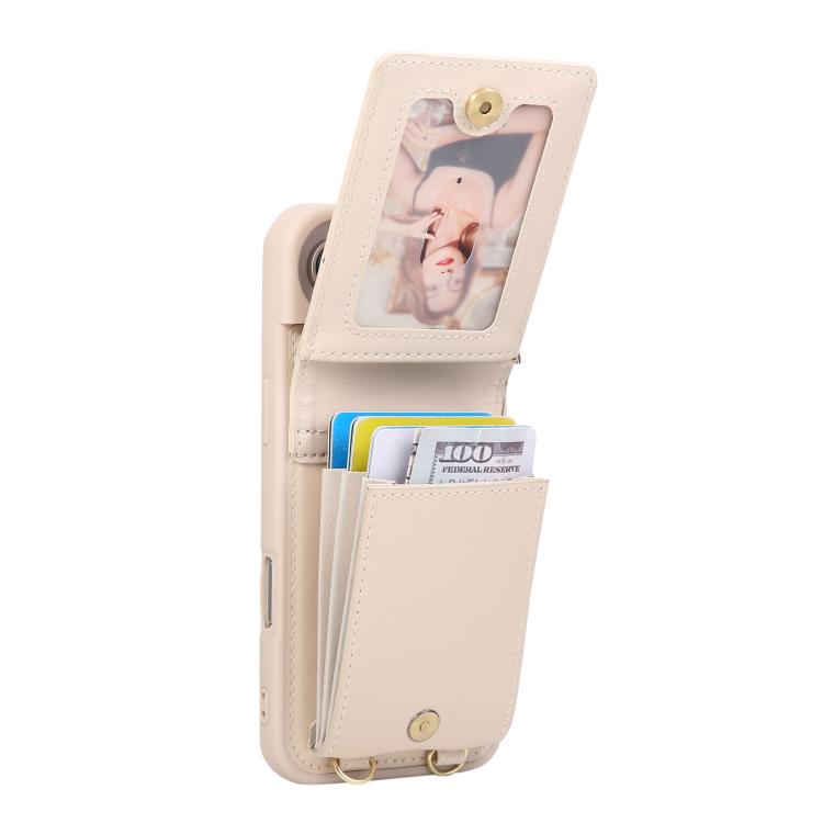 For iPhone Air Crossbody Lanyard Zipper Wallet Leather Phone Case