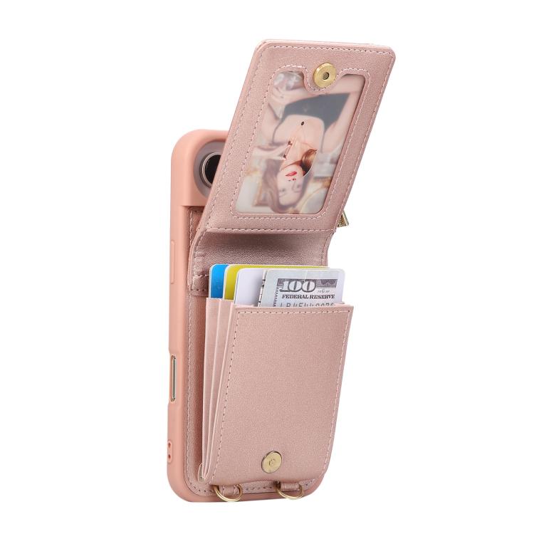 For iPhone Air Crossbody Lanyard Zipper Wallet Leather Phone Case