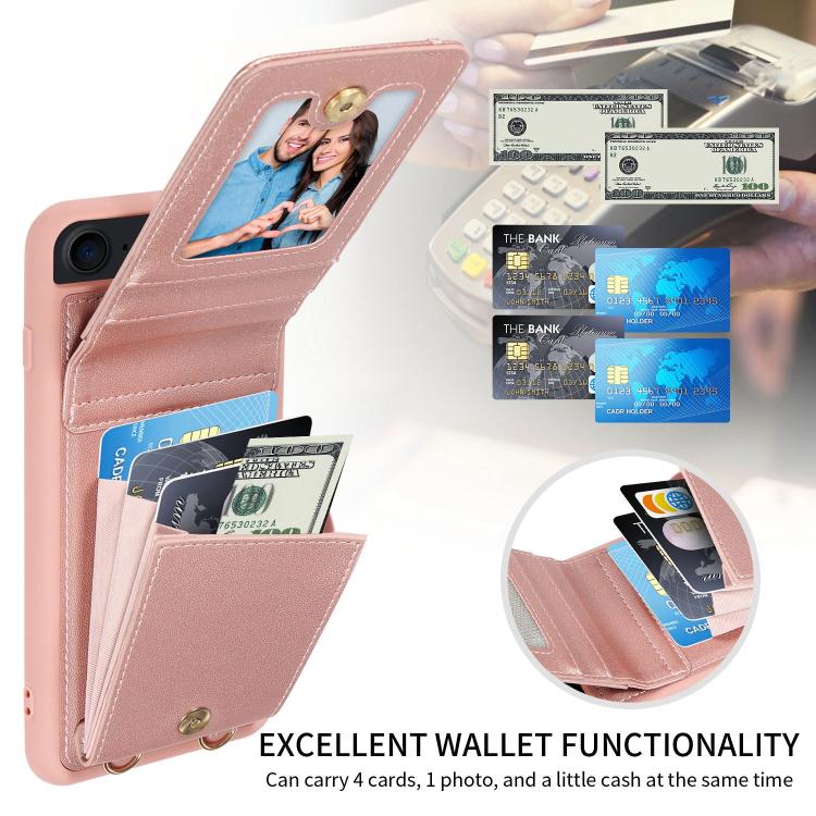 For iPhone Air Crossbody Lanyard Zipper Wallet Leather Phone Case